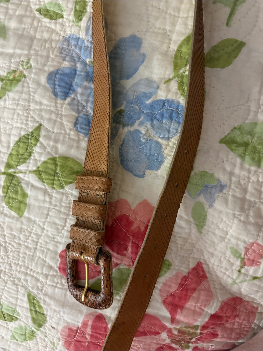 YvesLaurent tan belt